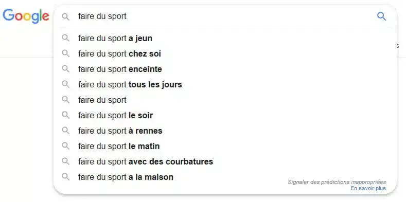 exemple mot clé longue traîne optimisation seo référencement naturel