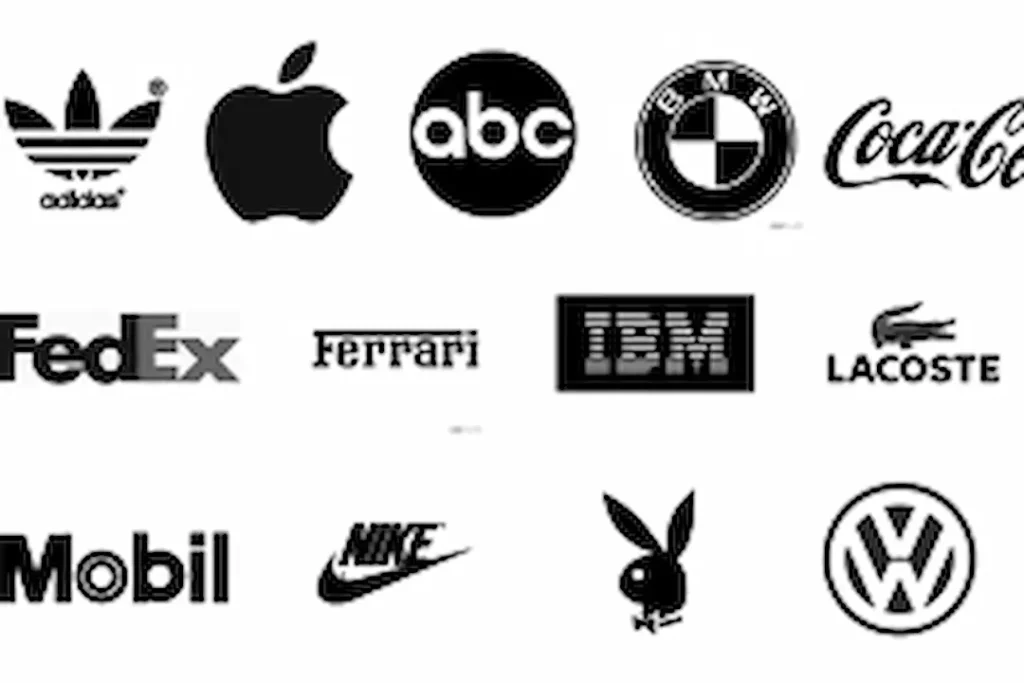 image d'exemple des logos noir et blanc pour sa palette de couleurs site web