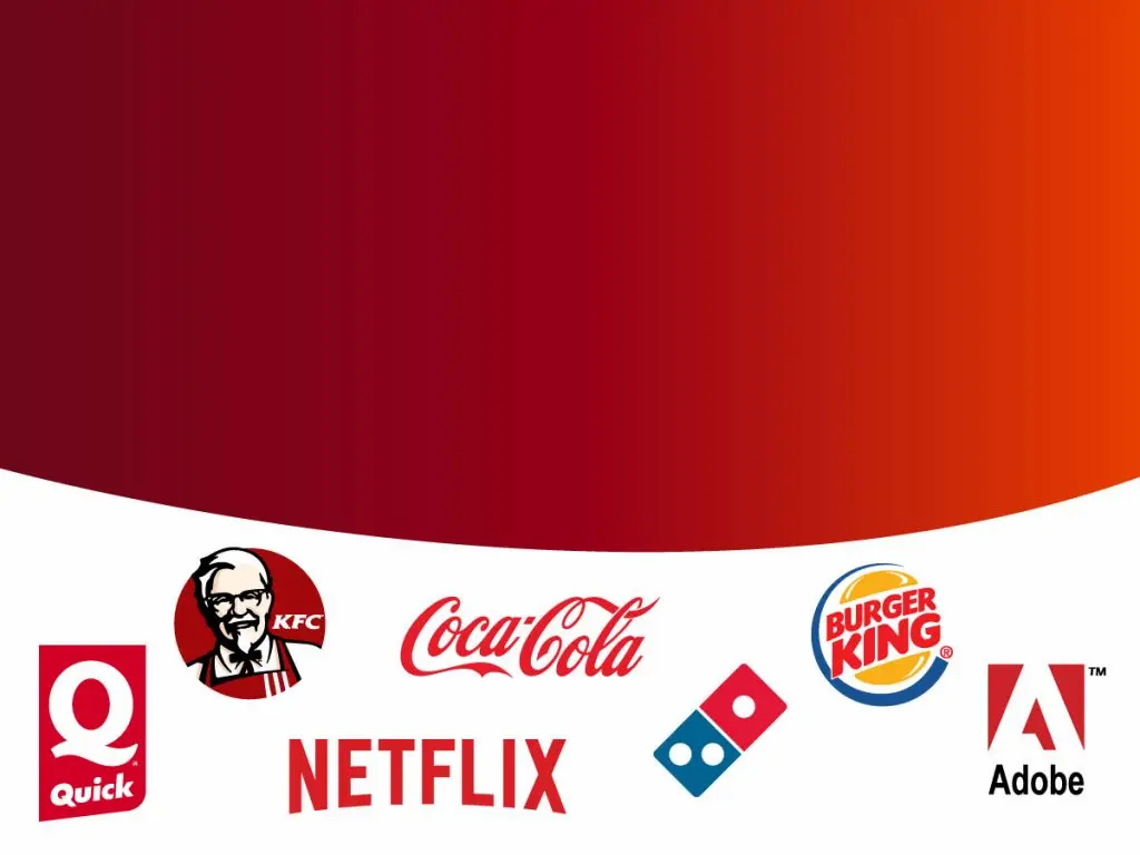 image d'exemple des logos rouges pour sa palette de couleurs site web